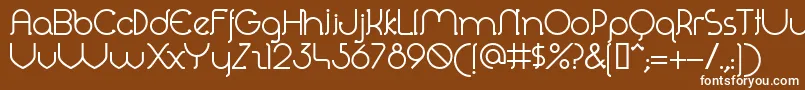 Perolet Font – White Fonts on Brown Background