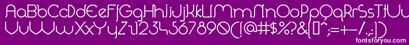 Perolet Font – White Fonts on Purple Background