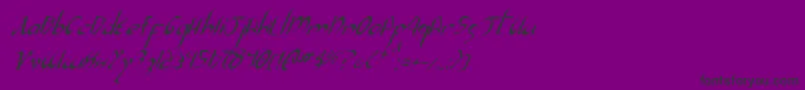 XaphanIiItalic Font – Black Fonts on Purple Background