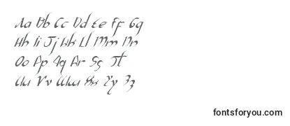 Schriftart XaphanIiItalic