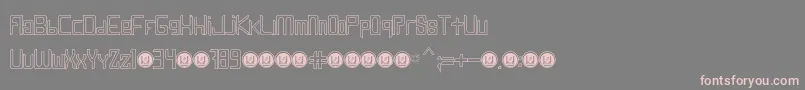 LevenTrazeItalic Font – Pink Fonts on Gray Background