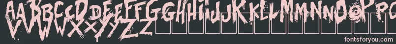 BatesShower Font – Pink Fonts on Black Background
