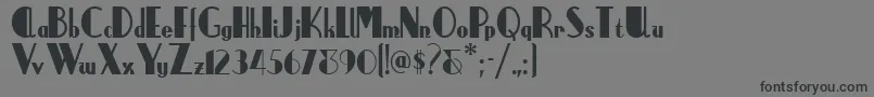 Anchorsteamnf Font – Black Fonts on Gray Background