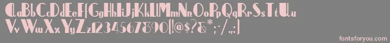 Anchorsteamnf Font – Pink Fonts on Gray Background