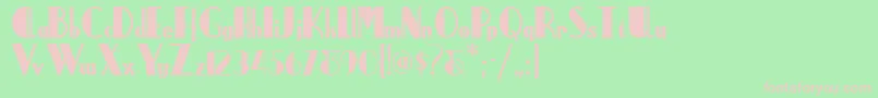 Anchorsteamnf Font – Pink Fonts on Green Background