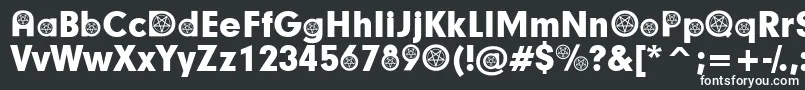 SatanicParticipants Font – White Fonts on Black Background