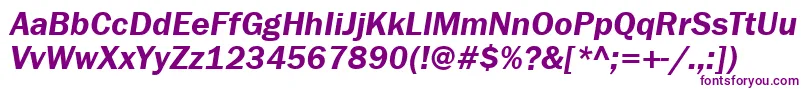 FranklingothdemicttItalic-fontti – violetit fontit