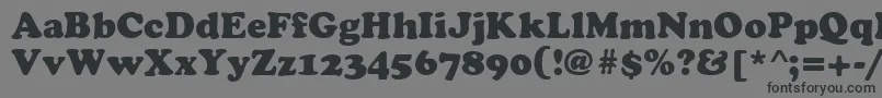 Cyrilliccooper Font – Black Fonts on Gray Background