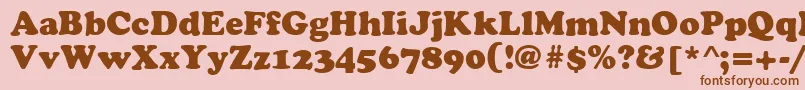 More about Cyrilliccooper Font Cyrilliccooper Font – Brown Fonts on Pink Background