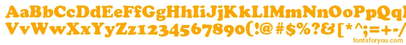 Cyrilliccooper Font – Orange Fonts on White Background