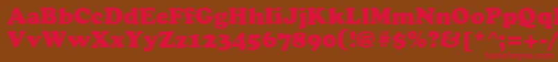 Cyrilliccooper Font – Red Fonts on Brown Background