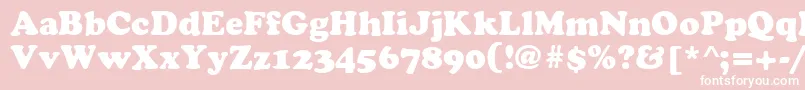 Cyrilliccooper Font – White Fonts on Pink Background