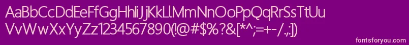 Medium Font – Pink Fonts on Purple Background