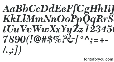 C651RomanBolditalic font – uppercase Fonts