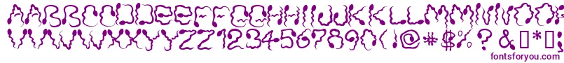 MonicasDress Font – Purple Fonts on White Background