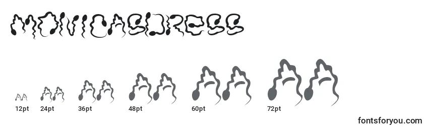 MonicasDress Font Sizes