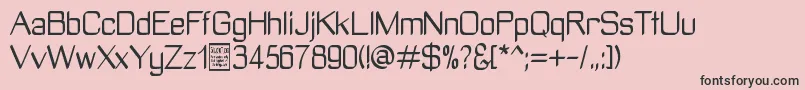 ManyetoDemo Font – Black Fonts on Pink Background