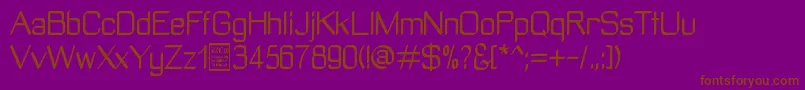ManyetoDemo Font – Brown Fonts on Purple Background