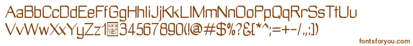 Шрифт ManyetoDemo – коричневые шрифты