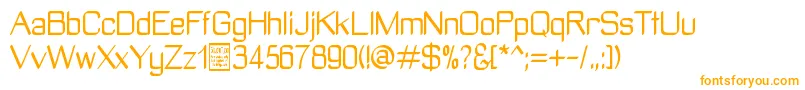 ManyetoDemo Font – Orange Fonts on White Background