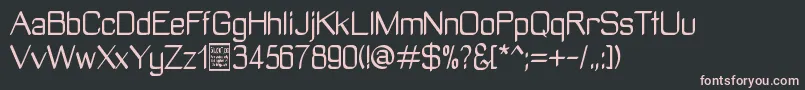 ManyetoDemo Font – Pink Fonts on Black Background