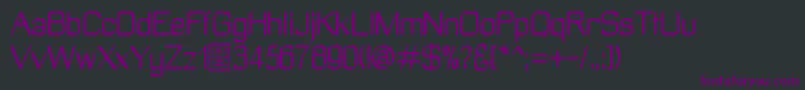 ManyetoDemo Font – Purple Fonts on Black Background