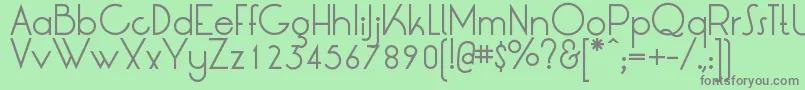 LrtOksana Font – Gray Fonts on Green Background