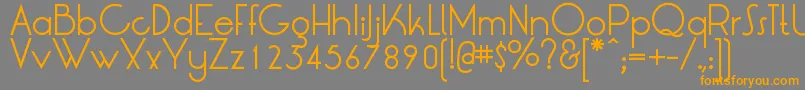 LrtOksana Font – Orange Fonts on Gray Background