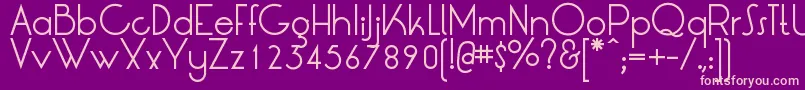 LrtOksana Font – Pink Fonts on Purple Background