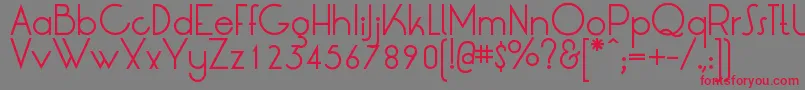 LrtOksana Font – Red Fonts on Gray Background