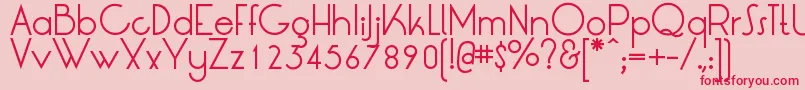 LrtOksana Font – Red Fonts on Pink Background