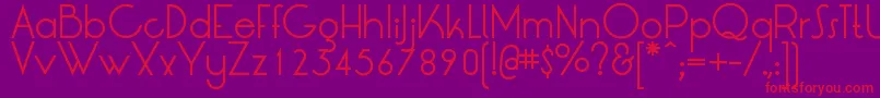 LrtOksana Font – Red Fonts on Purple Background