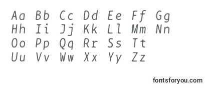 Шрифт Bptypewriteitalics