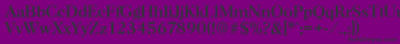 HorshamserialRegular-Schriftart – Schwarze Schriften auf violettem Hintergrund