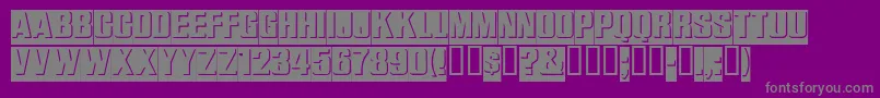 Reliefinreverse-Schriftart – Graue Schriften auf violettem Hintergrund