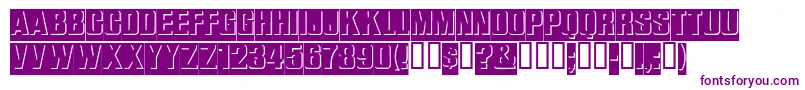 Reliefinreverse-fontti – violetit fontit