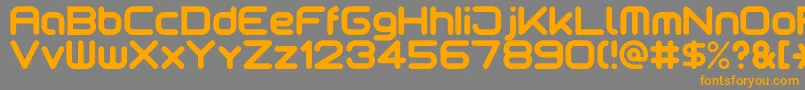 Motschcc Font – Orange Fonts on Gray Background