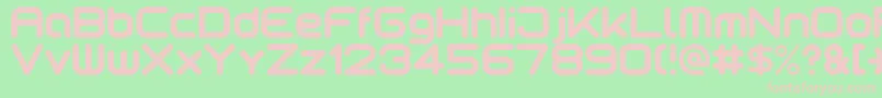Шрифт Motschcc – розовые шрифты на зелёном фоне