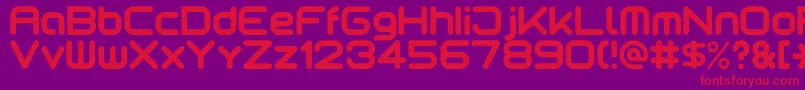 Motschcc Font – Red Fonts on Purple Background