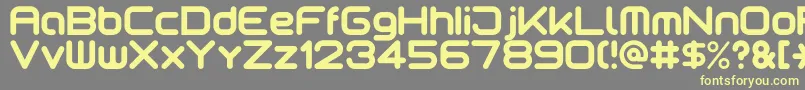 Шрифт Motschcc – жёлтые шрифты на сером фоне
