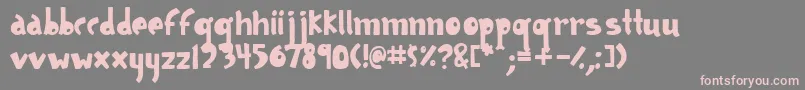 Geodesic Font – Pink Fonts on Gray Background