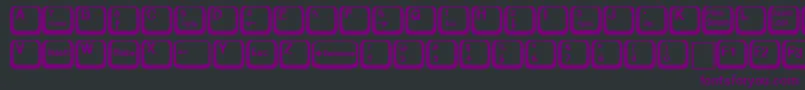 KeyRegular Font – Purple Fonts on Black Background