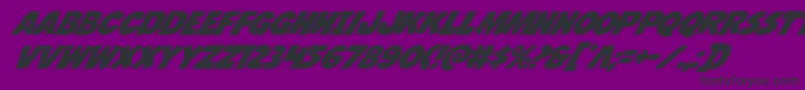 Jcandlestickital Font – Black Fonts on Purple Background