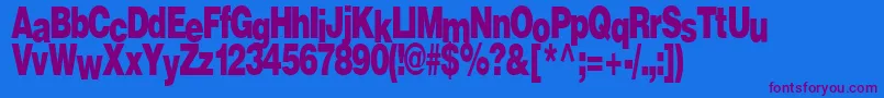 Firewalk36RegularTtcon-fontti – violetit fontit sinisellä taustalla