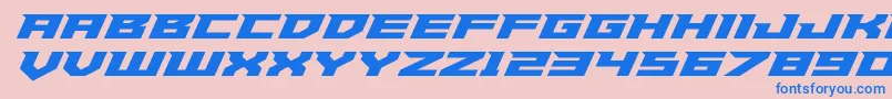 Paladinsexpand Font – Blue Fonts on Pink Background