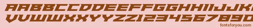 Paladinsexpand Font – Brown Fonts on Pink Background