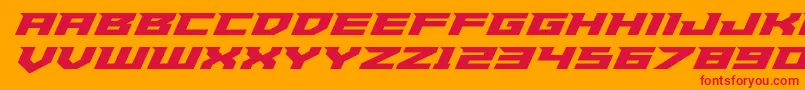 Paladinsexpand Font – Red Fonts on Orange Background