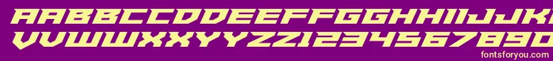Paladinsexpand Font – Yellow Fonts on Purple Background
