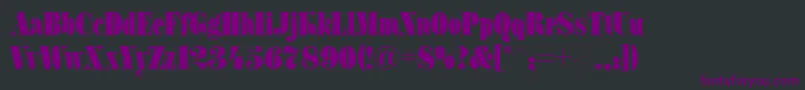 FtfC Font – Purple Fonts on Black Background