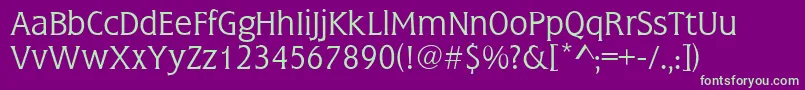 Colton Font – Green Fonts on Purple Background